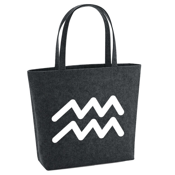 Filzshopper Wassermann Sternzeichen Zeichen 22 Liter Filztasche