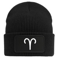 Beanie Widder Sternzeichen Zeichen Black Mütze