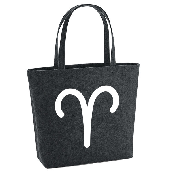 Filzshopper Widder Sternzeichen Zeichen 22 Liter Filztasche