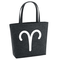 Filzshopper Widder Sternzeichen Zeichen 22 Liter Filztasche