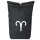 Kurierrucksack Widder Sternzeichen Zeichen 30-44 Liter Black Melange