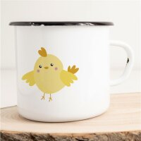 Emaille Tasse Küken Vintage 300ml