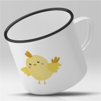 Emaille Tasse Küken Vintage 300ml