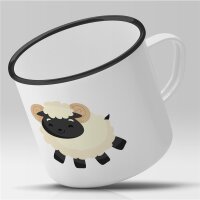 Emaille Tasse Zicklein Vintage 300ml