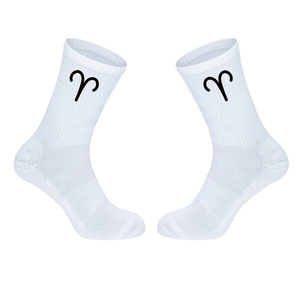 Unisex Socken Widder Sternzeichen Zeichen Baumwolle