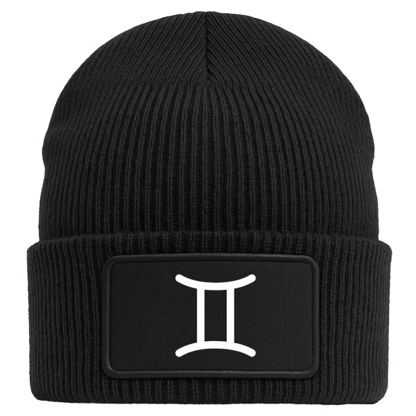 Beanie Zwillinge Sternzeichen Zeichen Black Mütze