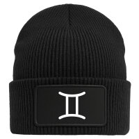 Beanie Zwillinge Sternzeichen Zeichen Black Mütze