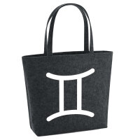 Filzshopper Zwillinge Sternzeichen Zeichen 22 Liter Filztasche