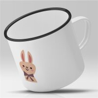 Emaille Tasse Hase Vintage 300ml