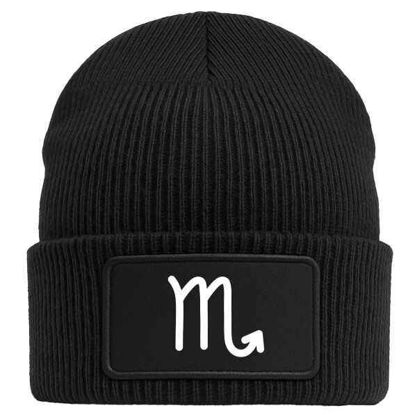 Beanie Skorpion Sternzeichen Zeichen Black Mütze