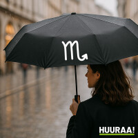 Regenschirm Skorpion Sternzeichen Zeichen 98cm Schwarz