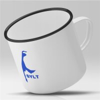 Emaille Tasse Sylt Vintage 300ml