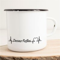 Emaille Tasse Dessau-Roßlau Vintage 300ml