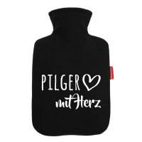 Wärmflasche Pilger mit Herz