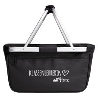 Einkaufskorb faltbar Klassenlehrerin mit Herz 20 Liter...