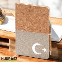 Notizbuch A5 Türkei Halbmond und Stern 80 Blatt...