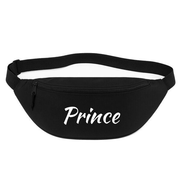 Bauchtasche Prince Schriftzug 2,5 Liter Black Crossbody Bag