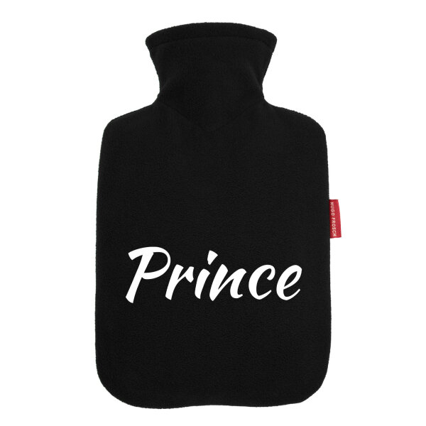 Wärmflasche Prince Schriftzug