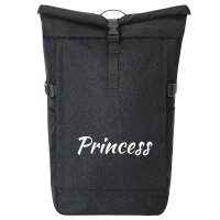 Kurierrucksack Princess Schriftzug 30-44 Liter Black Melange