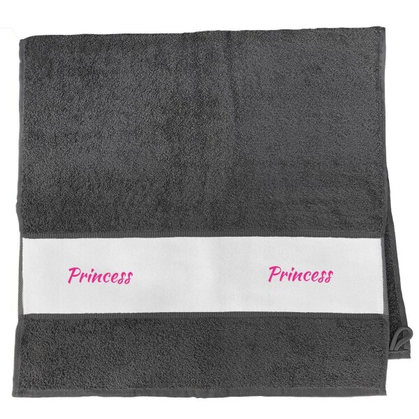 Handtuch Princess Schriftzug 50x100cm