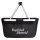 Einkaufskorb faltbar Boyfriend Material Schriftzug 20 Liter Tragekorb Black