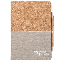 Notizbuch A5 Boyfriend Material Schriftzug 80 Blatt inkl. Kugelschreiber