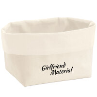 Organizer Girlfriend Material Schriftzug Aufbewahrungskorb