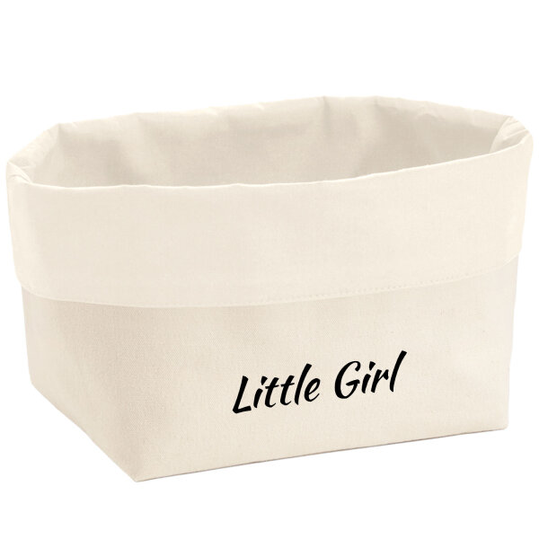 Organizer Little Girl Schriftzug Aufbewahrungskorb