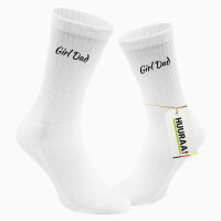 Socken Girl Dad Schriftzug Größe 37/46 White...