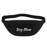 Bauchtasche Boy Mom Schriftzug 2,5 Liter Black Crossbody Bag