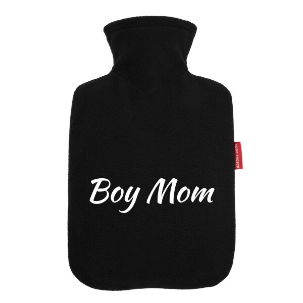Wärmflasche Boy Mom Schriftzug