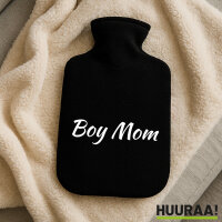 Wärmflasche Boy Mom Schriftzug