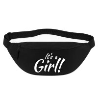 Bauchtasche It`s a Girl! Schriftzug 2,5 Liter Black...