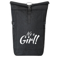 Kurierrucksack It`s a Girl! Schriftzug 30-44 Liter Black...
