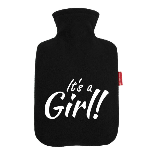 Wärmflasche It`s a Girl! Schriftzug