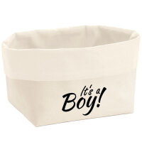 Organizer It`s a Boy! Schriftzug Aufbewahrungskorb