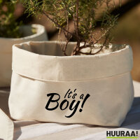 Organizer It`s a Boy! Schriftzug Aufbewahrungskorb