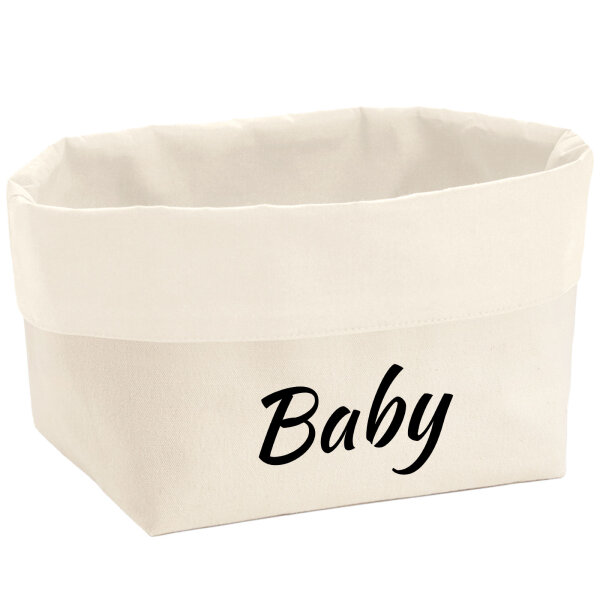 Organizer Baby Schriftzug Aufbewahrungskorb