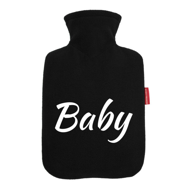 Wärmflasche Baby Schriftzug