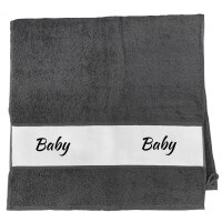 Handtuch Baby Schriftzug 50x100cm