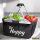 Einkaufskorb faltbar Be Happy Schriftzug 20 Liter Tragekorb Black