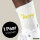 Socken Be Happy Schriftzug Größe 37/46 White Motiv Tennissocken