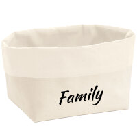 Organizer Family Schriftzug Aufbewahrungskorb
