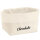 Organizer Chocoholic Schriftzug Aufbewahrungskorb