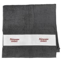 Handtuch Blutgruppe Arabica Schriftzug 50x100cm