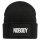 Beanie Nobody Schriftzug Black Mütze