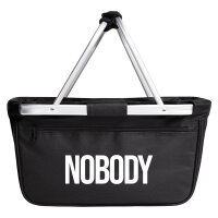 Einkaufskorb faltbar Nobody Schriftzug 20 Liter Tragekorb...