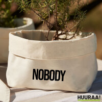 Organizer Nobody Schriftzug Aufbewahrungskorb