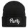 Beanie Party Schriftzug Black Mütze