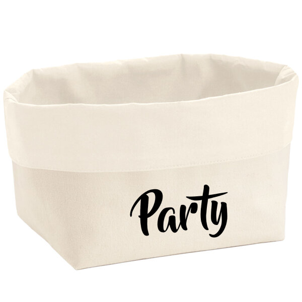 Organizer Party Schriftzug Aufbewahrungskorb